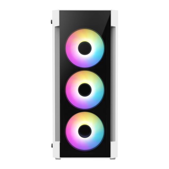 CiT Destroyer White Mid Tower Tempered Glass PC Gaming Case : image 3