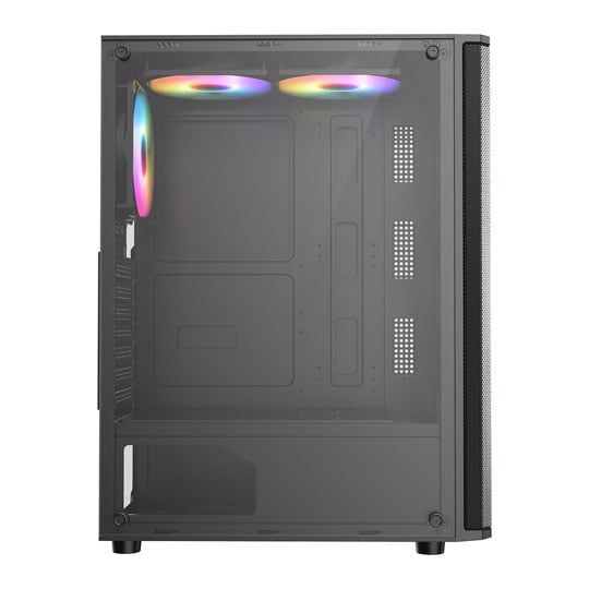 CiT Delta Black Mid Tower Tempered Glass PC Gaming Case