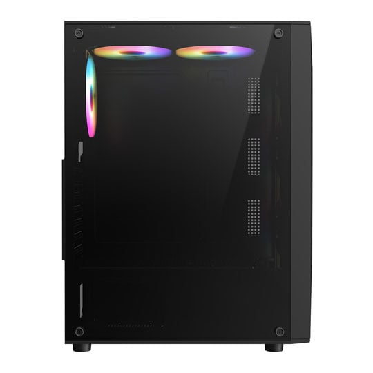 CiT Carisma Black Mid Tower Tempered Glass PC Gaming Case : image 2