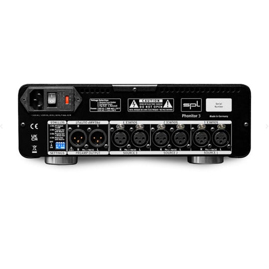 SPL Phonitor 3 Headphone Amp & Monitor Controller - Black