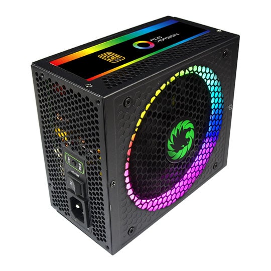 GameMax RGB-550  550 Watt Fully Modular 80+ Gold ARGB PSU/Power Supply