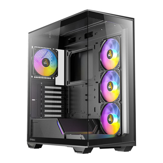 Antec C3 ARGB Mid Tower Dual Window Tempered Glass PC Gaming Case Black