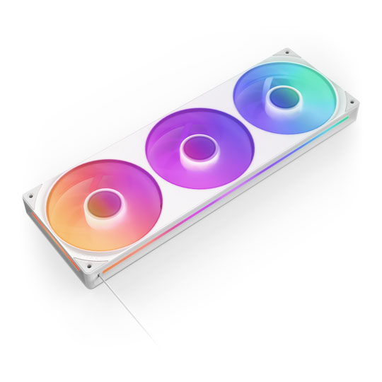 NZXT F360 RGB Core 360mm PWM Uni-body Fan White
