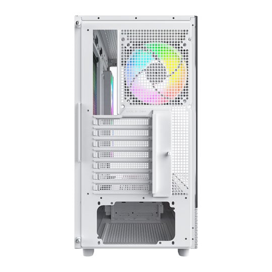 Montech XR White Mid Tower PC Case with 3x ARGB Fans : image 4
