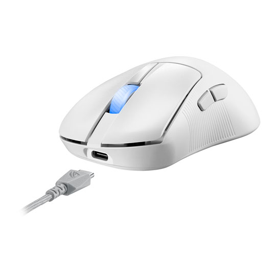 ASUS ROG Keris II Ace White Optical Wireless/Wired Aimpoint Gaming