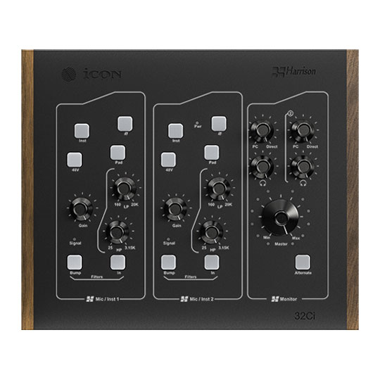 Icon 32Ci USB Audio Interface with Harrison Mic Preamps : image 4