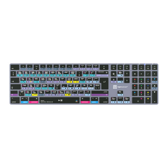 LogicKeyboard Titan DaVinci Resolve Wireless Mac Keyboard