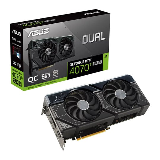 ASUS NVIDIA GeForce RTX 4070 Ti SUPER 16GB DUAL OC Ada Lovelace