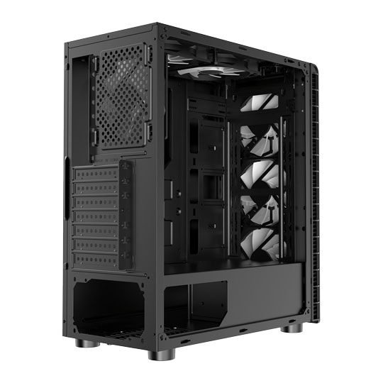 CiT Raider Black Mid Tower PC Gaming Case : image 4
