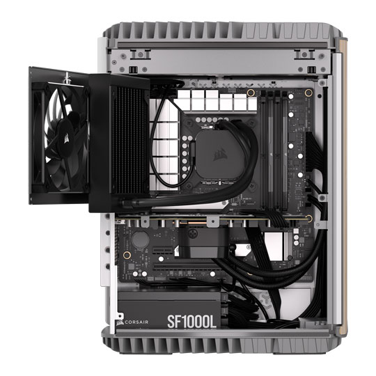 Corsair ONE i500 Core i9-14900K RTX 4080 SUPER Bright Wood Compact Hydro Cooled PC : image 3