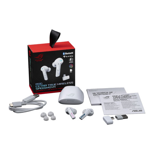 ASUS ROG Cetra True Wireless SpeedNova White In-Ear Gaming Headphones : image 3