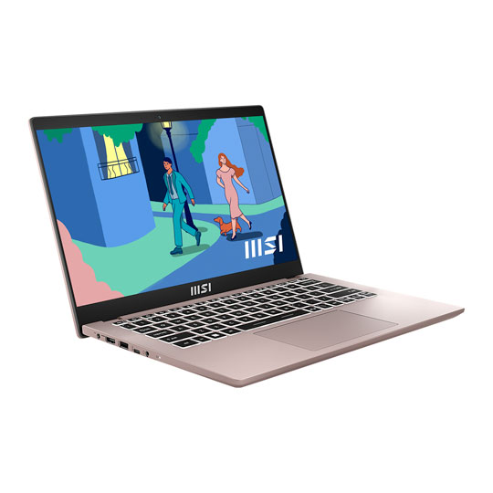 MSI Modern 14 C12M 14" FullHD 60Hz Core i5 Intel Iris Xe Graphics Laptop - Beige Rose