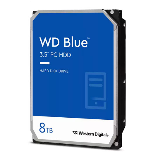 WD 8TB Blue 3.5” SATA HDD/Hard Drive