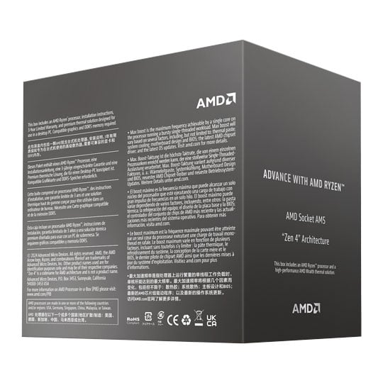 AMD Ryzen 7 8700F 8 Core AM5 CPU/Processor LN148069 - 100-100001590BOX | SCAN UK AMD Ryzen 7 8700F 8 Core AM5 CPU/Processor LN148069 - 100-100001590BOX | SCAN UK