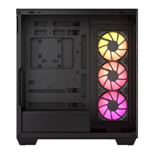 Corsair 3500X ARGB Black Tempered Glass Mid-Tower ATX Case inc 3x RGB Fans