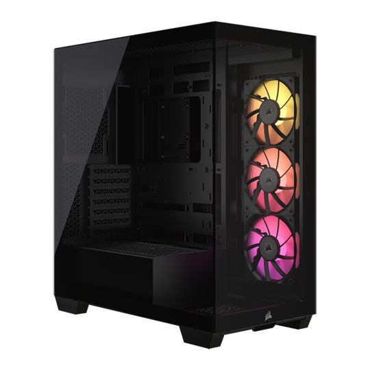 CORSAIR iCUE LINK 3500X RGB Tempered Glass Mid-Tower PC Case Black