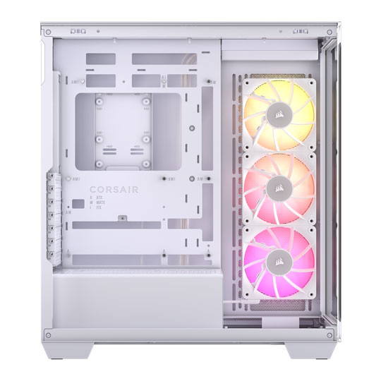 CORSAIR iCUE LINK 3500X RGB Tempered Glass Mid-Tower PC Case White : image 2