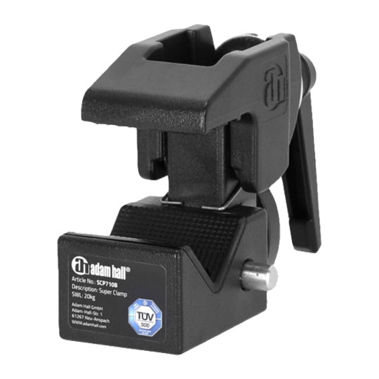 Adam Hall Accessories SUPER CLAMP SET 1 Universal Hook Clamp with Toggle Black and with Bolt SS018