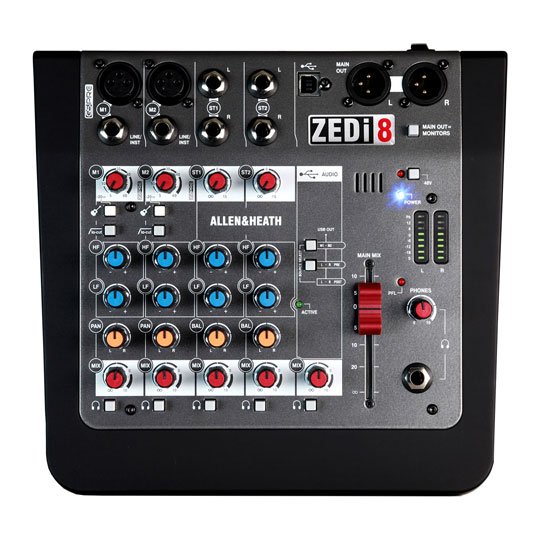 (Open Box) Allen & Heath ZEDi-8 Hybrid Compact Mixer and USB Audio Interface : image 3