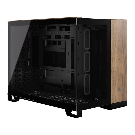 Corsair 2500X Black/Walnut Dual Chamber Tempered Glass Micro ATX PC Case