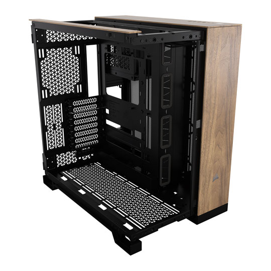 Corsair 6500X Black/Walnut Dual Chamber Tempered Glass Mid Tower PC Case