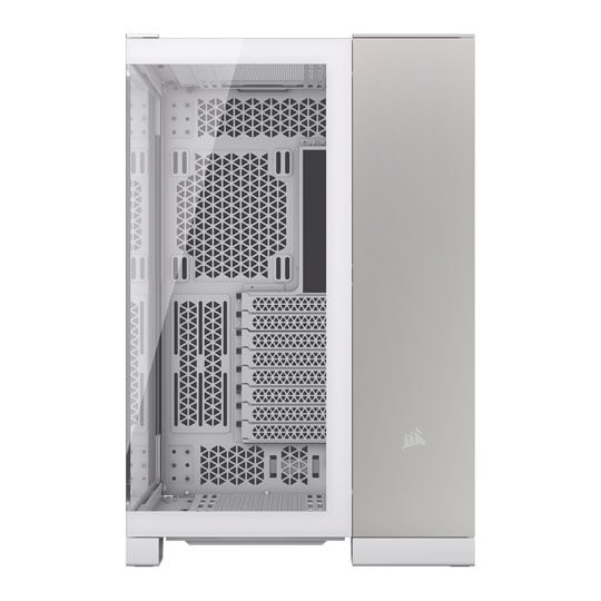 Corsair 6500X White/Satin Grey Aluminium Dual Chamber Tempered Glass Mid Tower PC : image 4