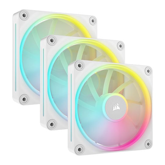 Corsair iCUE LINK LX120 RGB White Triple 120mm PWM Fan Starter Kit 3 Pack