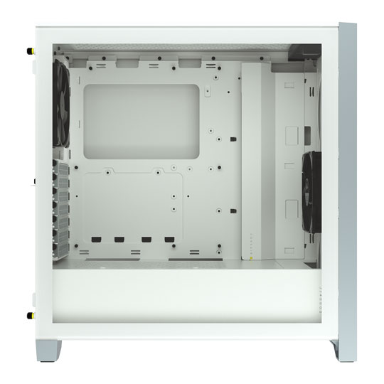 Corsair 4000D Airflow White Chassis + Corsair 4000 Series Wooden PC Front Panel (Bamboo) Bundle : image 2