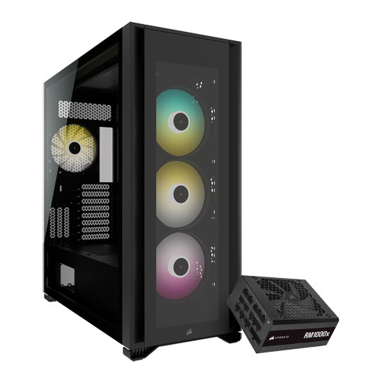 Corsair 7000X RGB Black Full Tower PC Case + Corsair RM1000x PSU Bundle : image 1