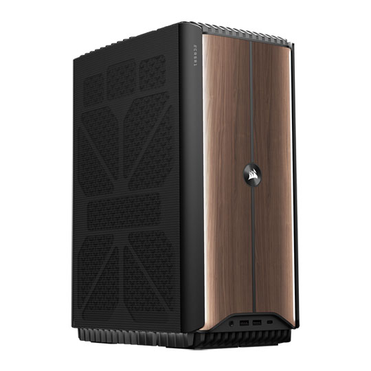 Corsair ONE i500 Core i9-14900K RTX 4090 Dark Wood Compact Hydro Cooled PC : image 1