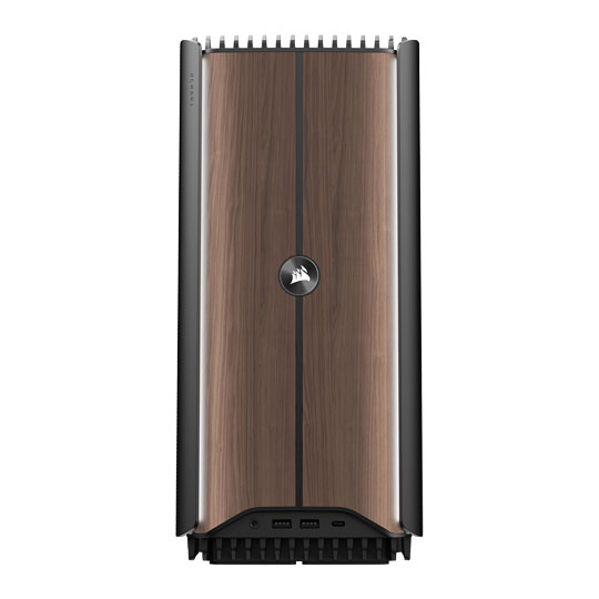Corsair ONE i500 Core i9-14900K RTX 4090 Dark Wood Compact Hydro Cooled PC : image 2