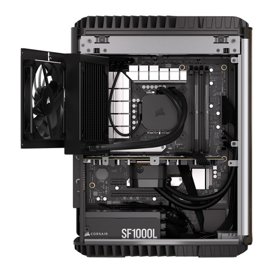 Corsair ONE i500 Core i9-14900K RTX 4090 Dark Wood Compact Hydro Cooled PC : image 3