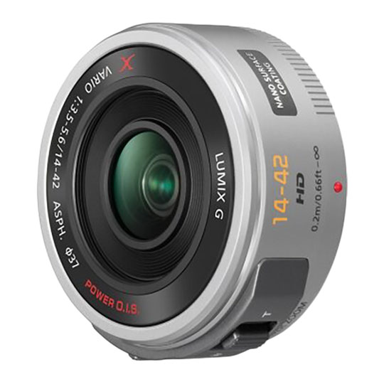 Panasonic LUMIX G 14-42mm/f3.5-5.6 Micro Four Thirds Lens (Silver)