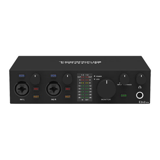 Topping Pro E2x2 OTG USB Audio Interface - Black LN148878 - E2x2
