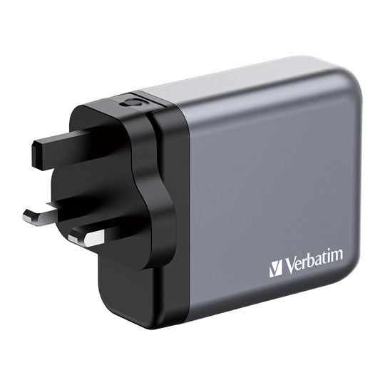 Verbatim 140W UK/US/EU 4-Port GaN Wall Charger With Power Delivery : image 3