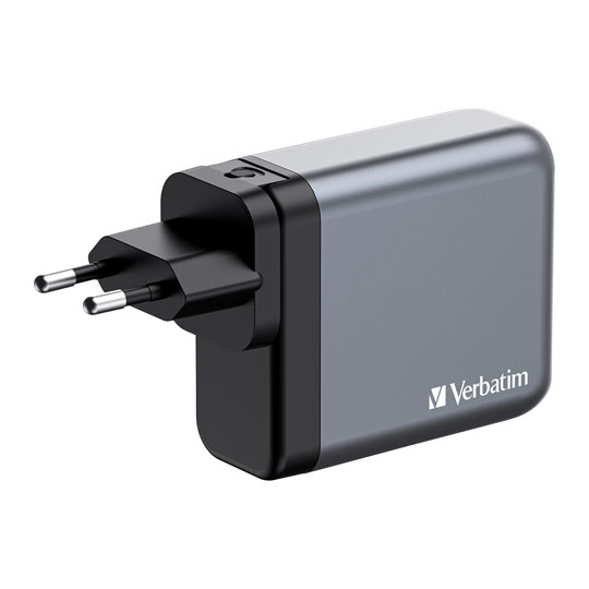 Verbatim 140W UK/US/EU 4-Port GaN Wall Charger With Power Delivery : image 4