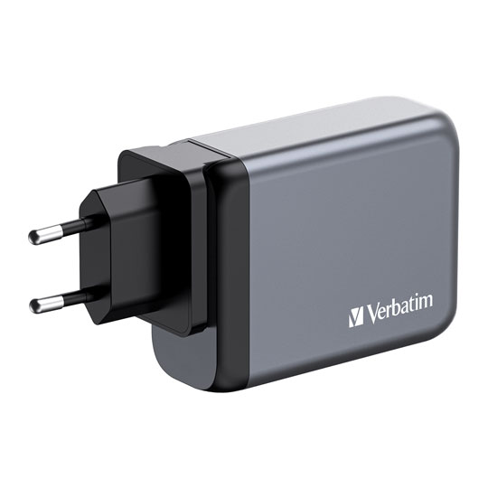 Verbatim 100W UK/US/EU 4-Port GaN Wall Charger With Power Delivery : image 4