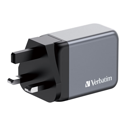 Verbatim 65W3-Port GaN3 Wall Charger PD3/QC3 2C1A  UK/US/EU : image 3