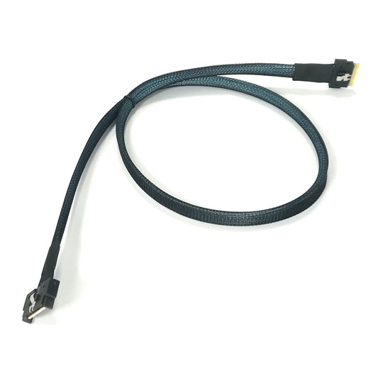 Micro SATA Cables 80cm MCIO x8 74pin to 1x Slimline x8 SFF-8654 Cable