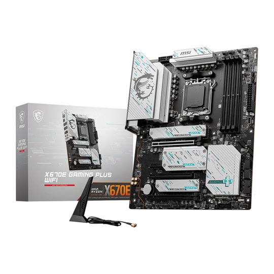 MSI AMD X670E GAMING PLUS WIFI DDR5 ATX Open Box  Motherboard