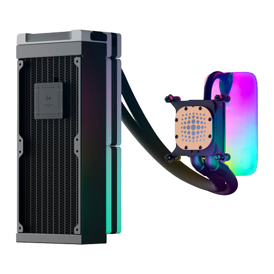 HYTE THICC Q60 240mm LCD AIO Intel/AMD CPU Liquid Cooler : image 4