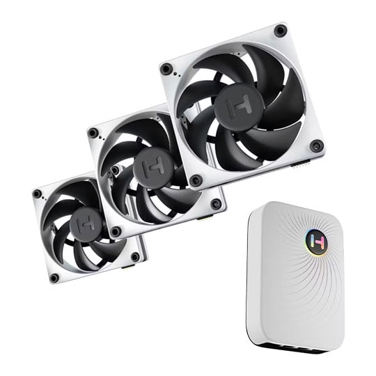 HYTE THICC FP12 120mm PWM Fan 3PK + NP50 I/O Hub