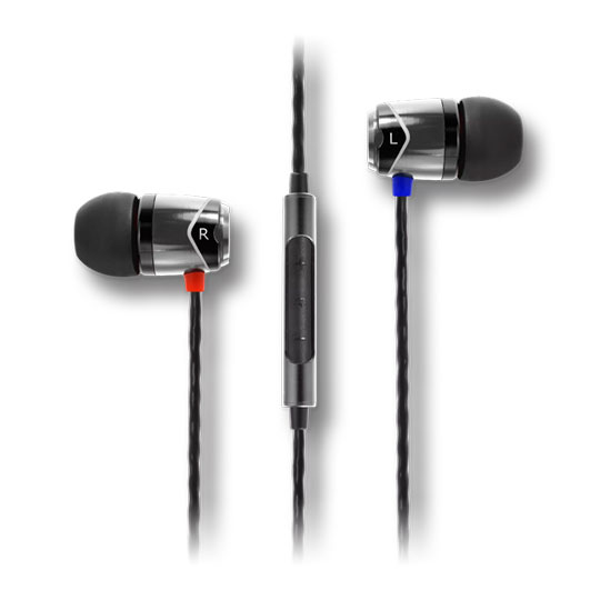 SoundMAGIC E10C In Ear Earphones with Mic Black and Silver