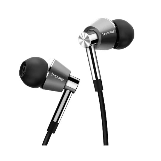 1MORE Triple-Driver In-Ear Headphones - Silver