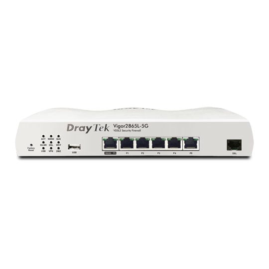Draytek Vigor 2865L-5G-K VDSL Gigabit WAN Router with Dual SIM Backup