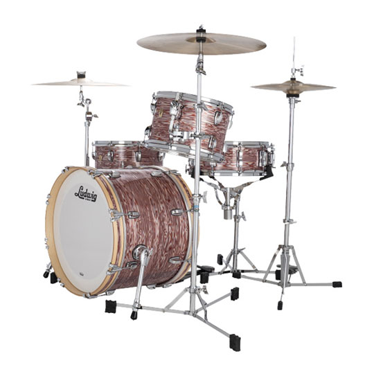 Ludwig 22" Classic Maple FAB Vintage Pink Oyster Drum Kit