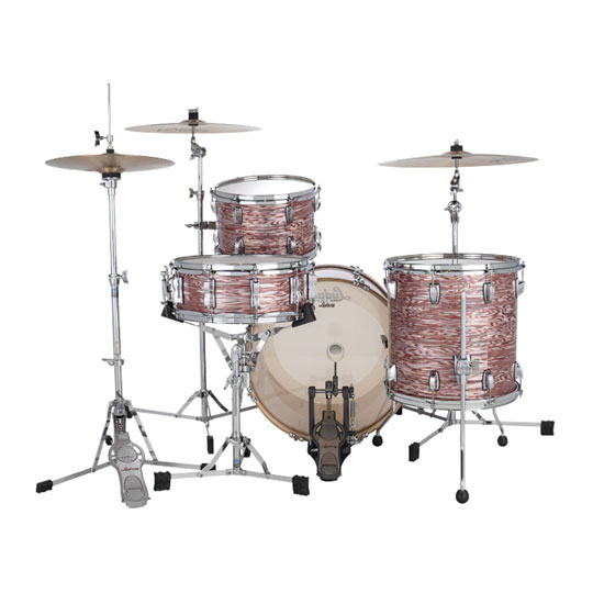 Ludwig 22" Classic Maple FAB Vintage Pink Oyster Drum Kit : image 3