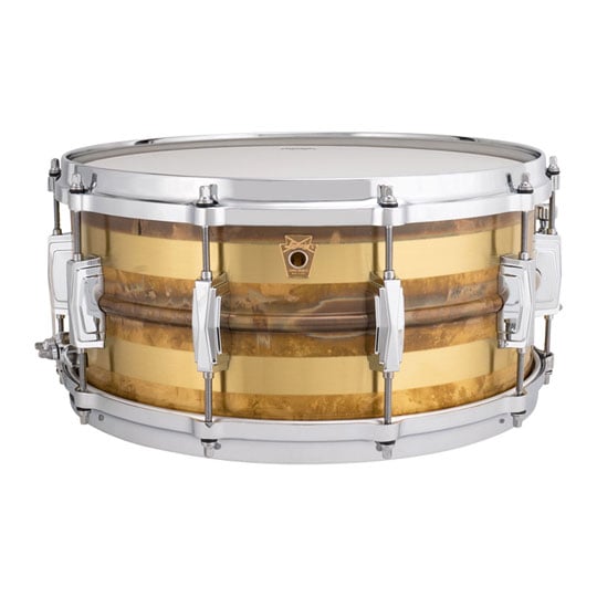 (Open Box) Ludwig 14" x 6.5" Raw Bronze Striped Snare
