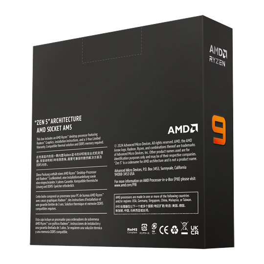 AMD Ryzen 9 9950X 16 Core AM5 CPU/Processor LN149410 - 100