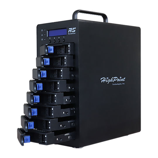 HighPoint RocketStor 6618V 8 Bay 6Gb/s SAS/SATA Open Box RAID Tower Enclosure : image 1